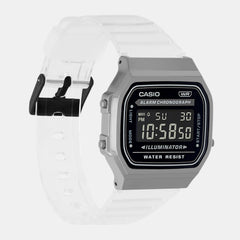 Vintage Unisex Quartz Black Dial Digital Stainless Steel Watch D306