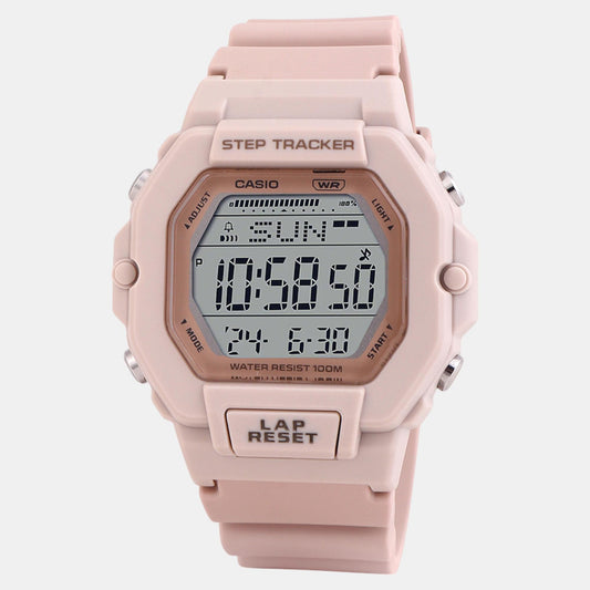 Youth Unisex Quartz Pink Dial Digital Resin Watch D317