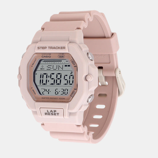 Youth Unisex Quartz Pink Dial Digital Resin Watch D317