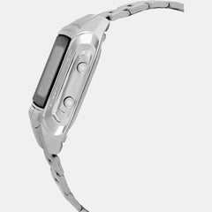 Vintage Unisex Quartz Grey Dial Digital Stainless Steel Watch DB27