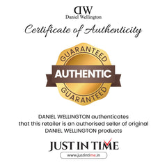 Men Quartz Beige Dial Analog Stainless Steel Watch DW00100812K