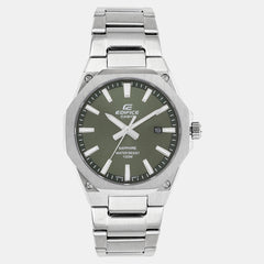 Edifice Men Quartz Green Dial Analog Stainless Steel Watch ED603
