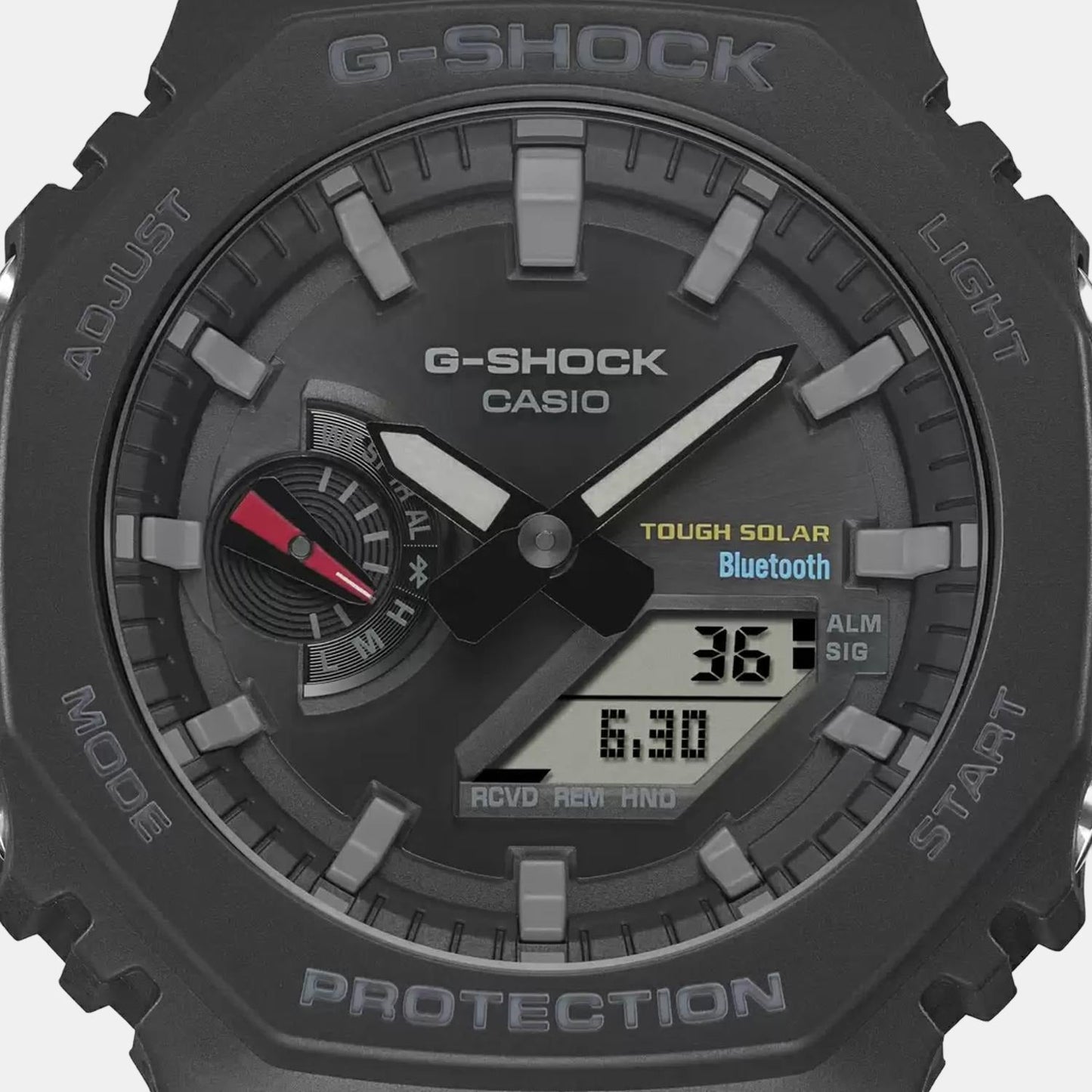 G-Shock Men Quartz Grey Dial Analog-Digital Resin Watch G1241
