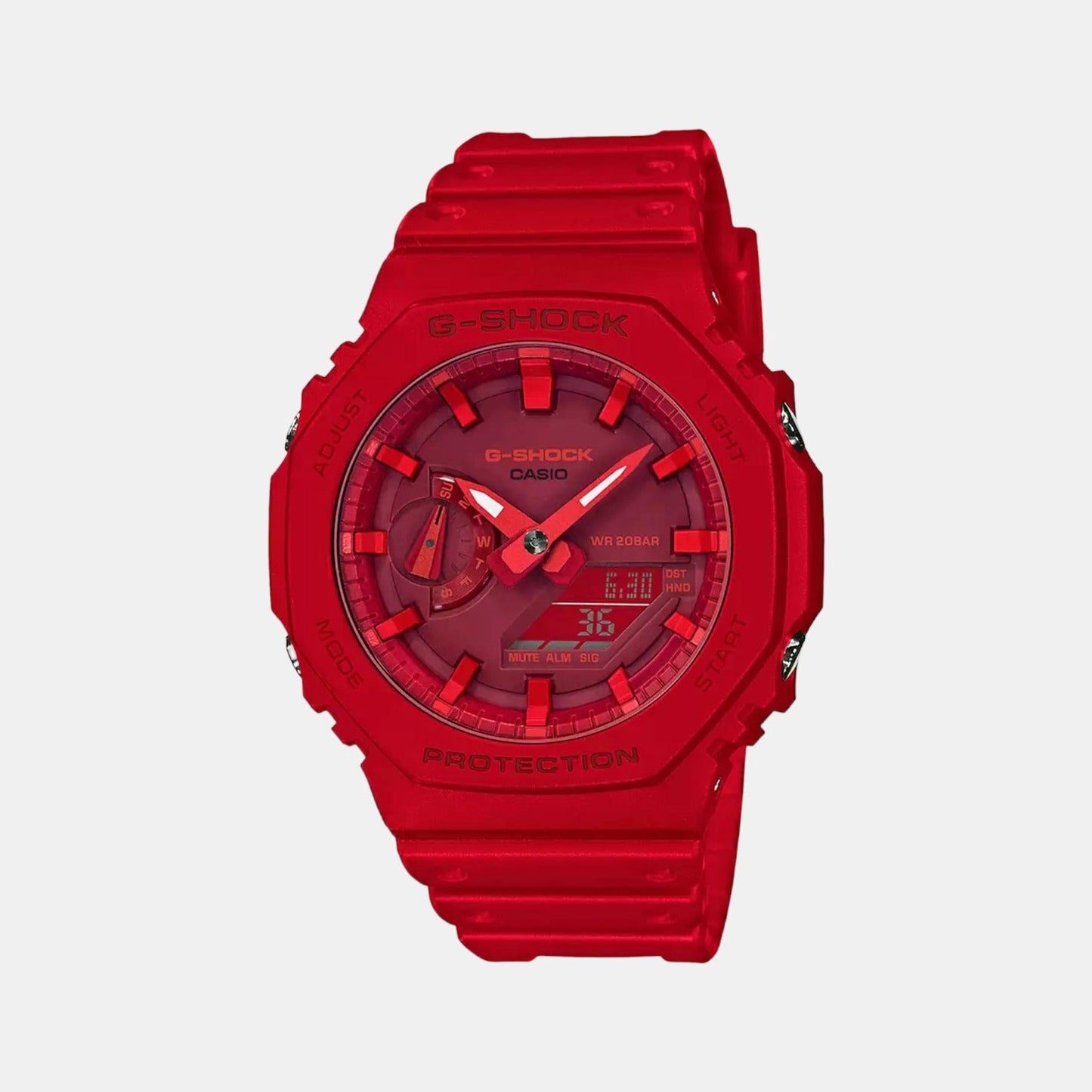 G-Shock Men Quartz Red Dial Analog-Digital Resin Watch G988
