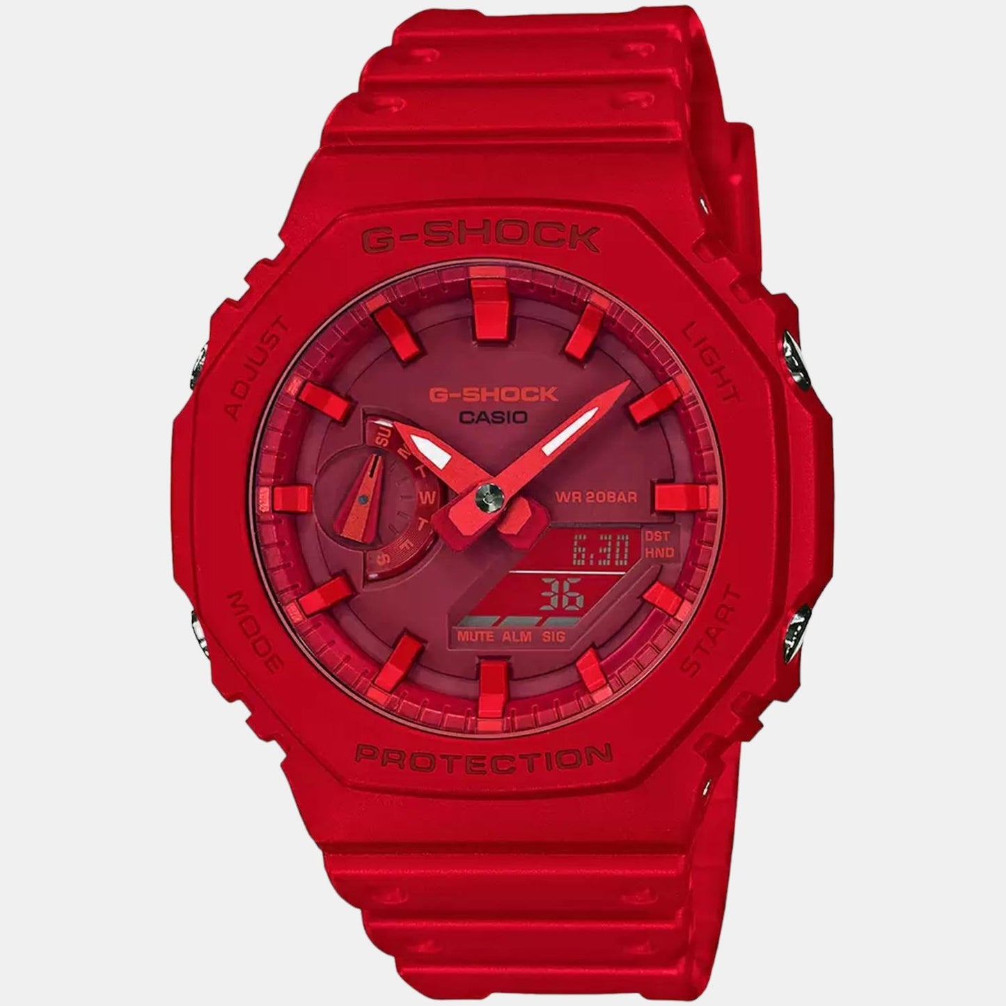 G-Shock Men Quartz Red Dial Analog-Digital Resin Watch G988