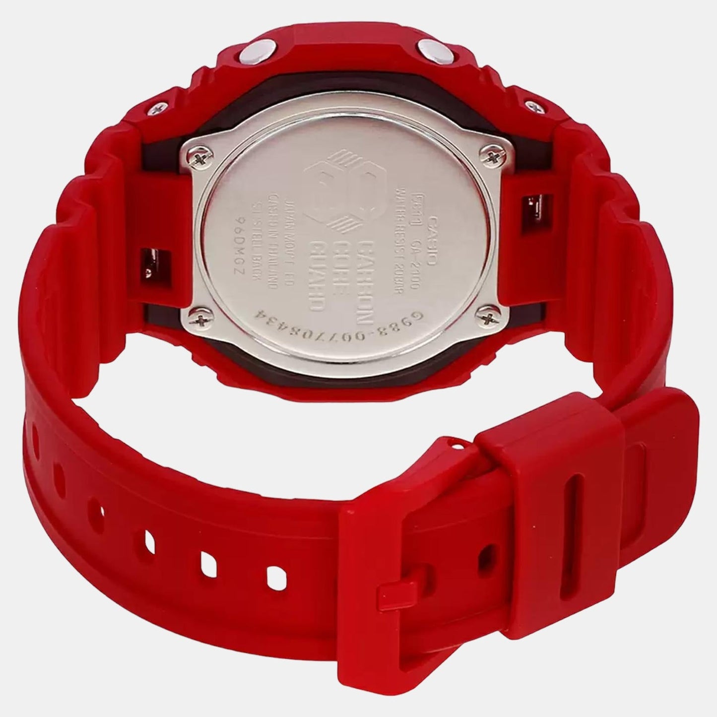 G-Shock Men Quartz Red Dial Analog-Digital Resin Watch G988