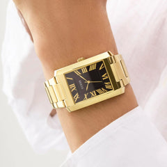 Clyde Men Quartz Black Dial Analog Mesh Watch GW0896G2