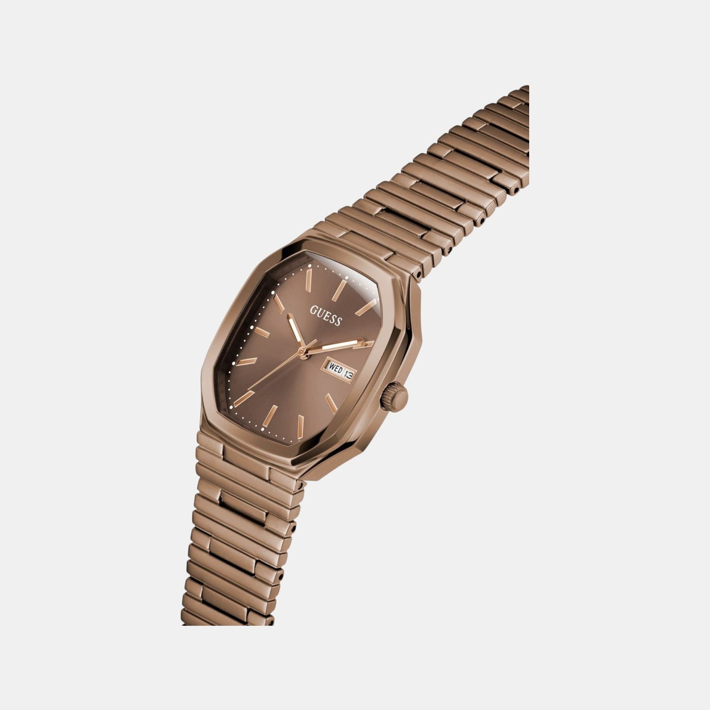 Dress Men Quartz Bronze Dial Analog Recycled Steel Watch GW0978G3