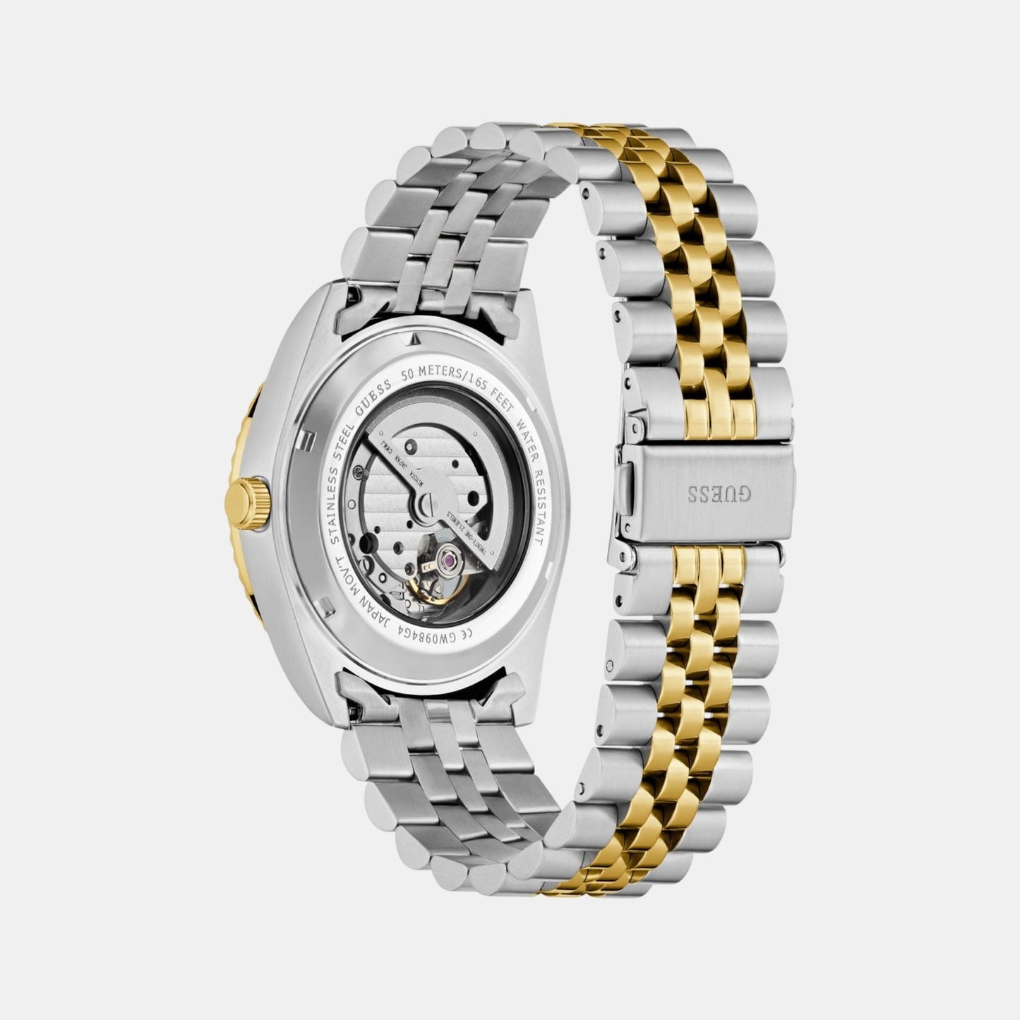 Dress Men Automatic Green Dial Analog Recycled Steel Watch GW0984G4