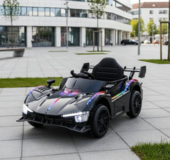 11Cart Premium 12V Kids Electric Ride-On Car with Remote Control, Music System & LED Headlights