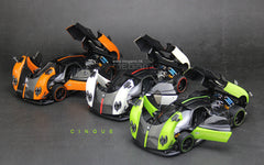 1/18 Almost Real AR+ Pagani Zonda Cinque Coupe 2009 White Diecast Full Open