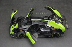 1/18 Almost Real AR+ Pagani Zonda Cinque Coupe 2009 White Diecast Full Open