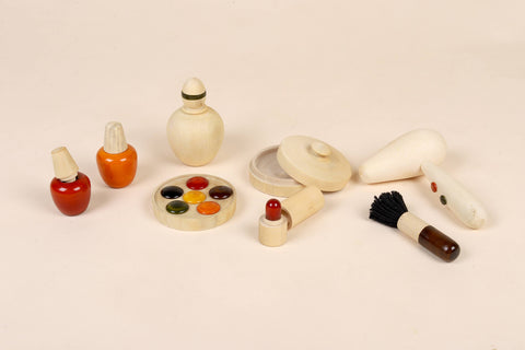 Wooden Makeup Play Set – Pretend Play Kit for Kids