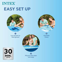 Intex | 28272 Rectangular Frame Pool, Blue
