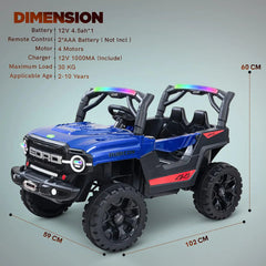 Kids Jeep 4*4 Wheel Drive | Remote & Parent Control