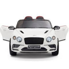 Licensed Bentley GT Super Sports Kids Car White