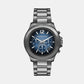 Sage Men Quartz Blue Dial Chronograph Stainless Steel Watch MK9213
