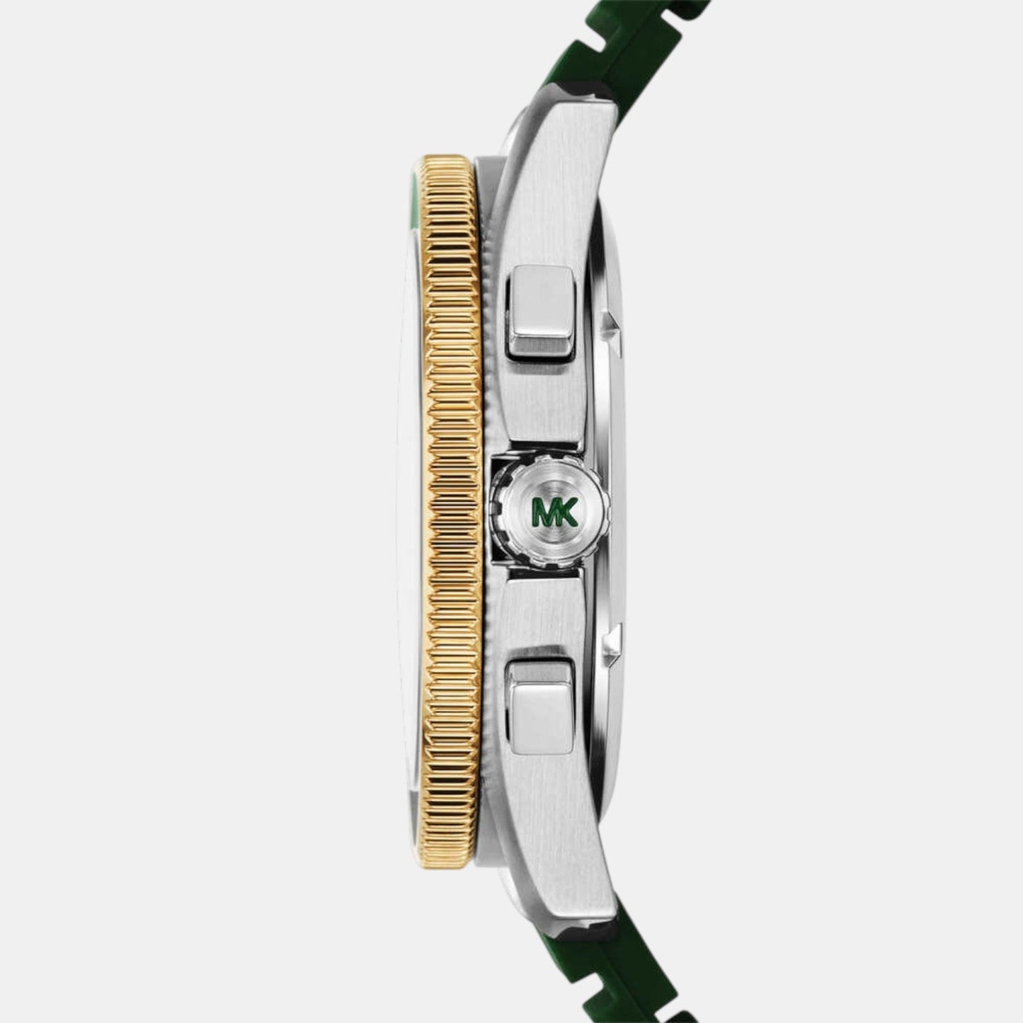 Maritime Men Quartz Black Dial Chronograph Silicone Watch MK9214