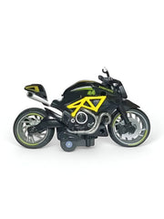 Yellow - Mini Motorcycle Metal Diecast Bike Scale 1:12.
