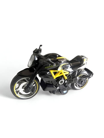 Yellow - Mini Motorcycle Metal Diecast Bike Scale 1:12.