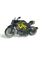 Yellow - Mini Motorcycle Metal Diecast Bike Scale 1:12.