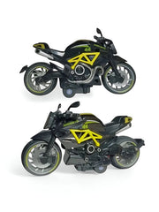 Yellow - Mini Motorcycle Metal Diecast Bike Scale 1:12.