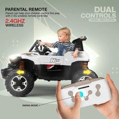 PATOYS | 8688 Kids Jeep Ultra Jumbo 4×4 with Bluetooth, 2 Seater, and Swinging Action for 2-7 Years