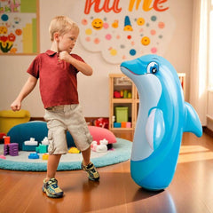 PATOYS | Intex 44669NP Inflatable PVC Hit Me 3D BOP Bags (Dragon, Dolphin, dinosaur)