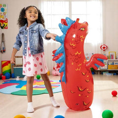 PATOYS | Intex 44669NP Inflatable PVC Hit Me 3D BOP Bags (Dragon, Dolphin, dinosaur)