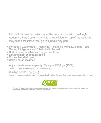 PATOYS | Intex | Jungle Adventure Inflatable Play Center w/ Slide - 57161EP