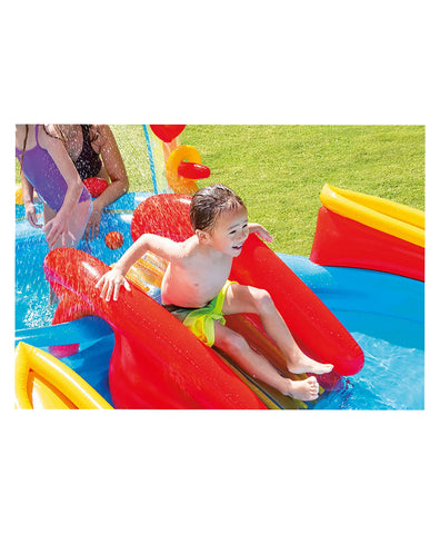 PATOYS | Rainbow Ring Inflatable Swimming Pool with Electric Pump - 57453