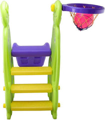 PATOYS | Sliding for Kids in Dolphin Shape Slide Along with One Basketball