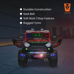 PATOYS | Officially Licensed Superman Jeep - Thar 898 Battery Operated for Kids