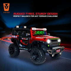 PATOYS | Officially Licensed Superman Jeep - Thar 898 Battery Operated for Kids