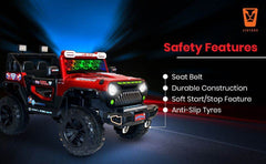 PATOYS | Officially Licensed Superman Jeep - Thar 898 Battery Operated for Kids