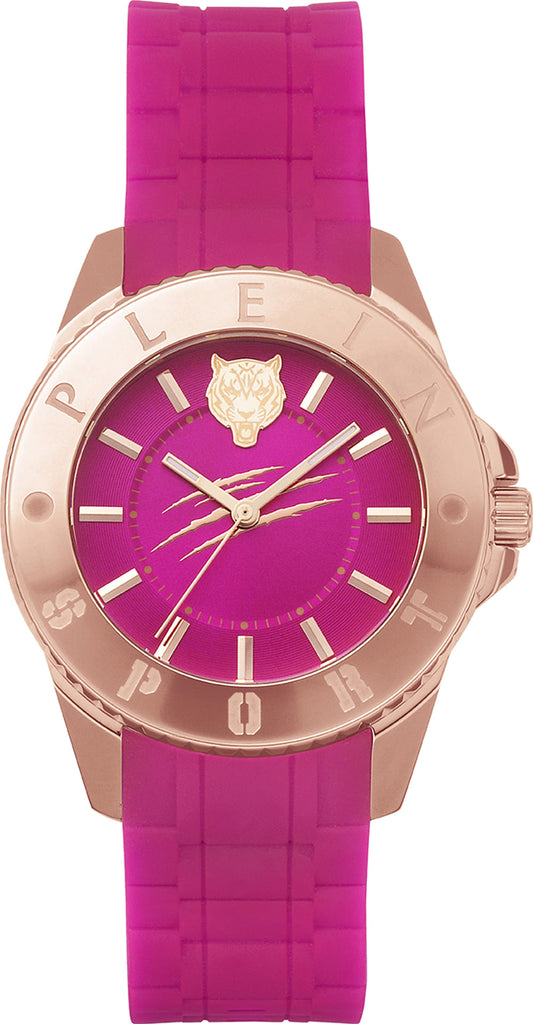 Plein Sport Sport Glam Rose gold Round Dial Quartz Analog Women Watch