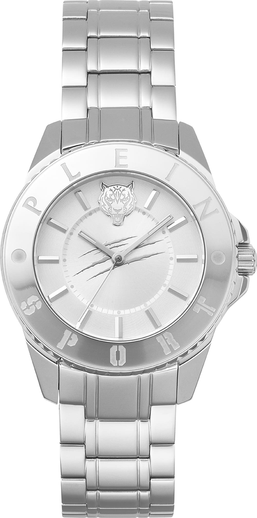 Plein Sport Sport Glam Silver Round Dial Quartz Analog Women Watch