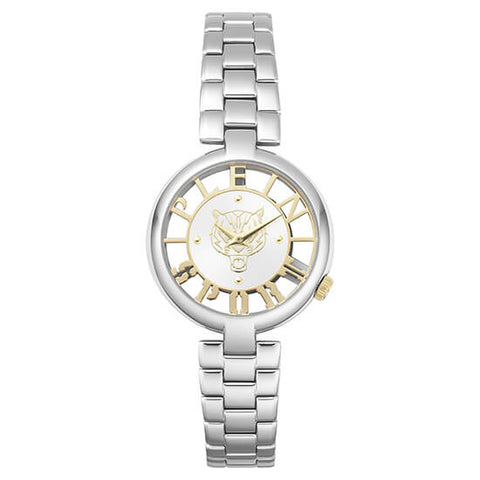 Plein Sport Sport Tiger Silver Round Dial Quartz Analog Women Watch