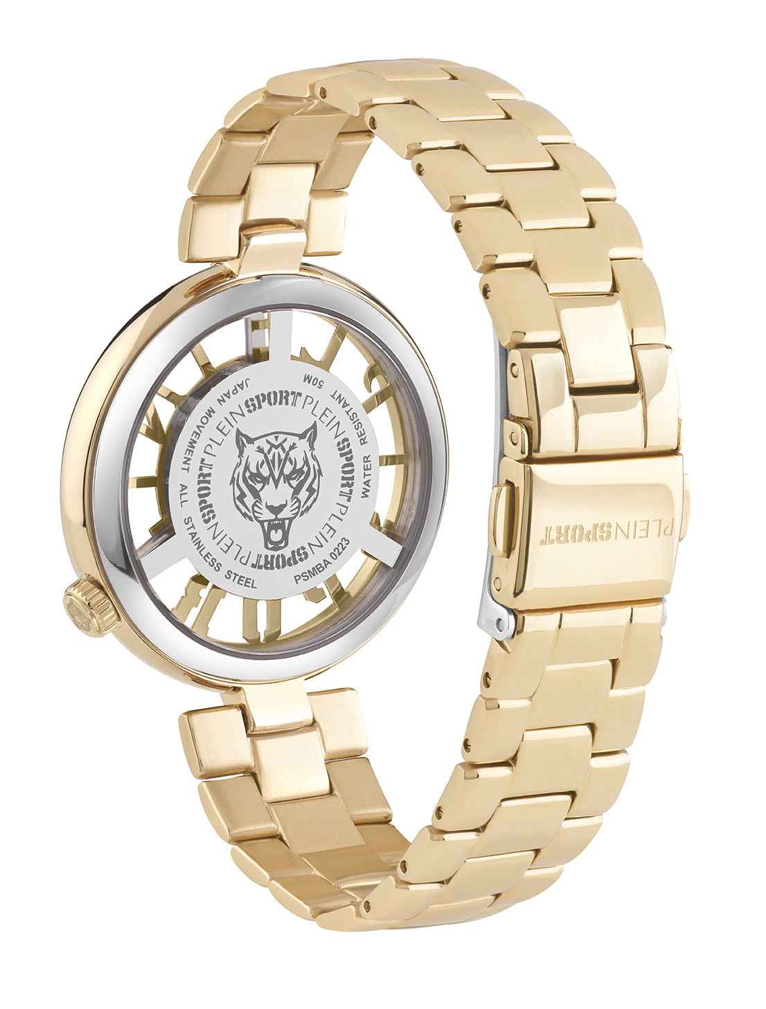 Plein Sport Sport Tiger Gold Round Dial Quartz Analog Women Watch
