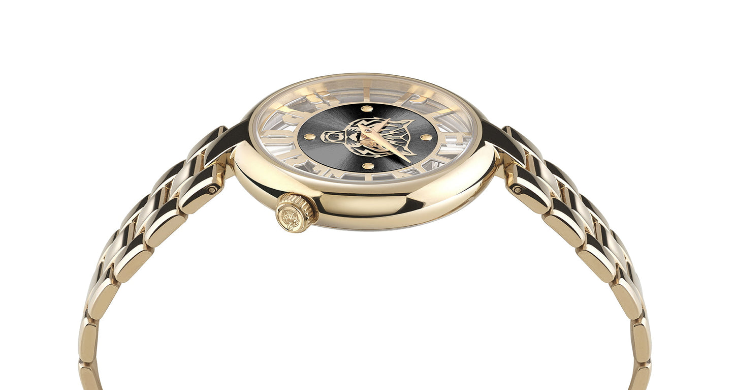 Plein Sport Sport Tiger Gold Round Dial Quartz Analog Women Watch