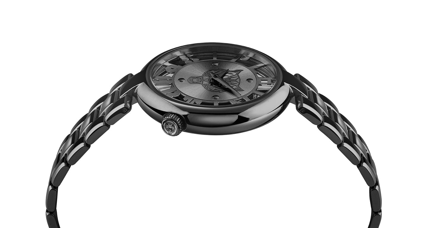 Plein Sport Sport Tiger Black Round Dial Quartz Analog Women Watch