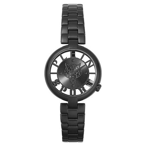 Plein Sport Sport Tiger Black Round Dial Quartz Analog Women Watch