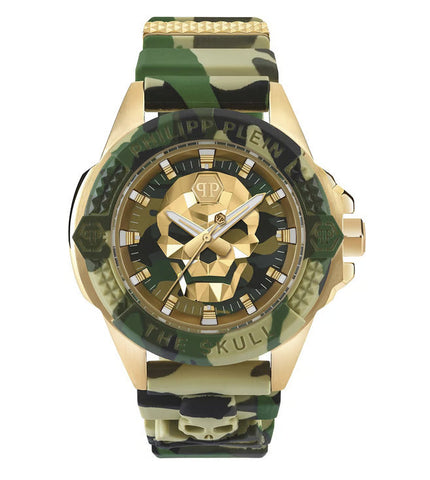 Philipp Plein The $Kull Gold Dial Quartz Men Watch