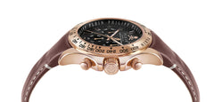 Philipp Plein Rose Leather Gold Dial Quartz Men Watch