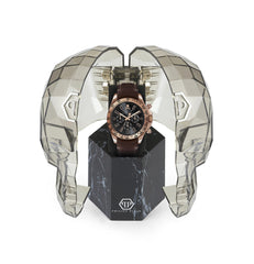 Philipp Plein Rose Leather Gold Dial Quartz Men Watch