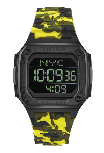 Philipp Plein Hyper $Hock Black Dial Digital Unisex Watch