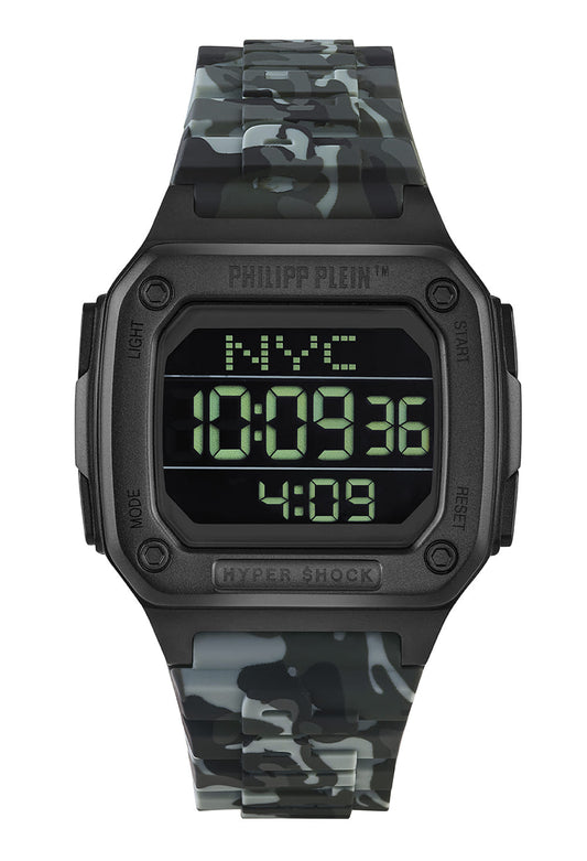 Philipp Plein Hyper $Hock Black Dial Digital Unisex Watch