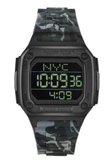 Philipp Plein Hyper $Hock Black Dial Digital Unisex Watch
