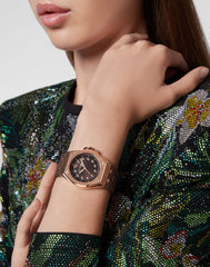 Philipp Plein Brown Round Dial Quartz Analog Women Watch