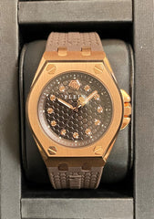 Philipp Plein Brown Round Dial Quartz Analog Women Watch